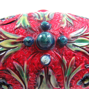 Antique Tassel Compact Red Purse