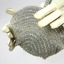 Load image into Gallery viewer, Silver Ribbon-work Handbag