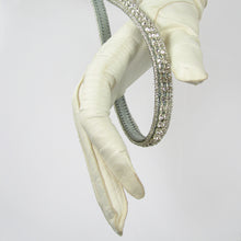 Load image into Gallery viewer, Silver Ribbon-work Handbag