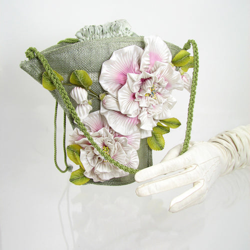 Vintage Peone Flower handbag