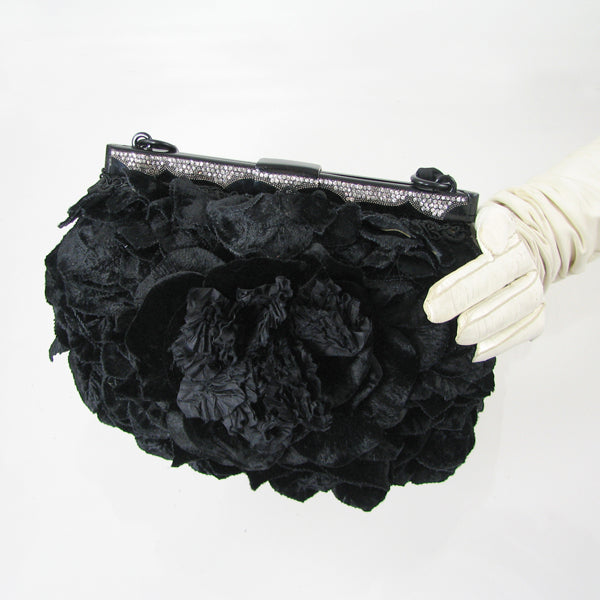 Black velvet Bag