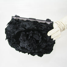 Load image into Gallery viewer, Black velvet Bag