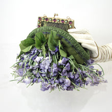 Load image into Gallery viewer, Silk Violets handbag