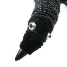 Load image into Gallery viewer, Black Beaded Bird Hairpin