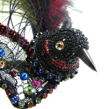 Load image into Gallery viewer, Beaded Feather Bird Hairpin