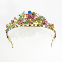 Load image into Gallery viewer, Colourful Wireframe Flower Tiara