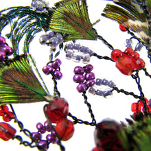 Load image into Gallery viewer, Peacock Feather Hairpin Fascinator