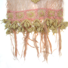 Load image into Gallery viewer, Silk Shawl with Appliqué Flowers