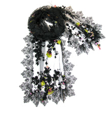 Load image into Gallery viewer, Black Lace Shawl