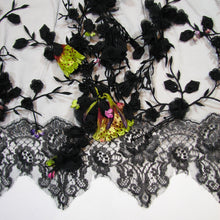 Load image into Gallery viewer, Black Lace Shawl