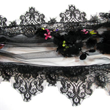 Load image into Gallery viewer, Black Lace Shawl