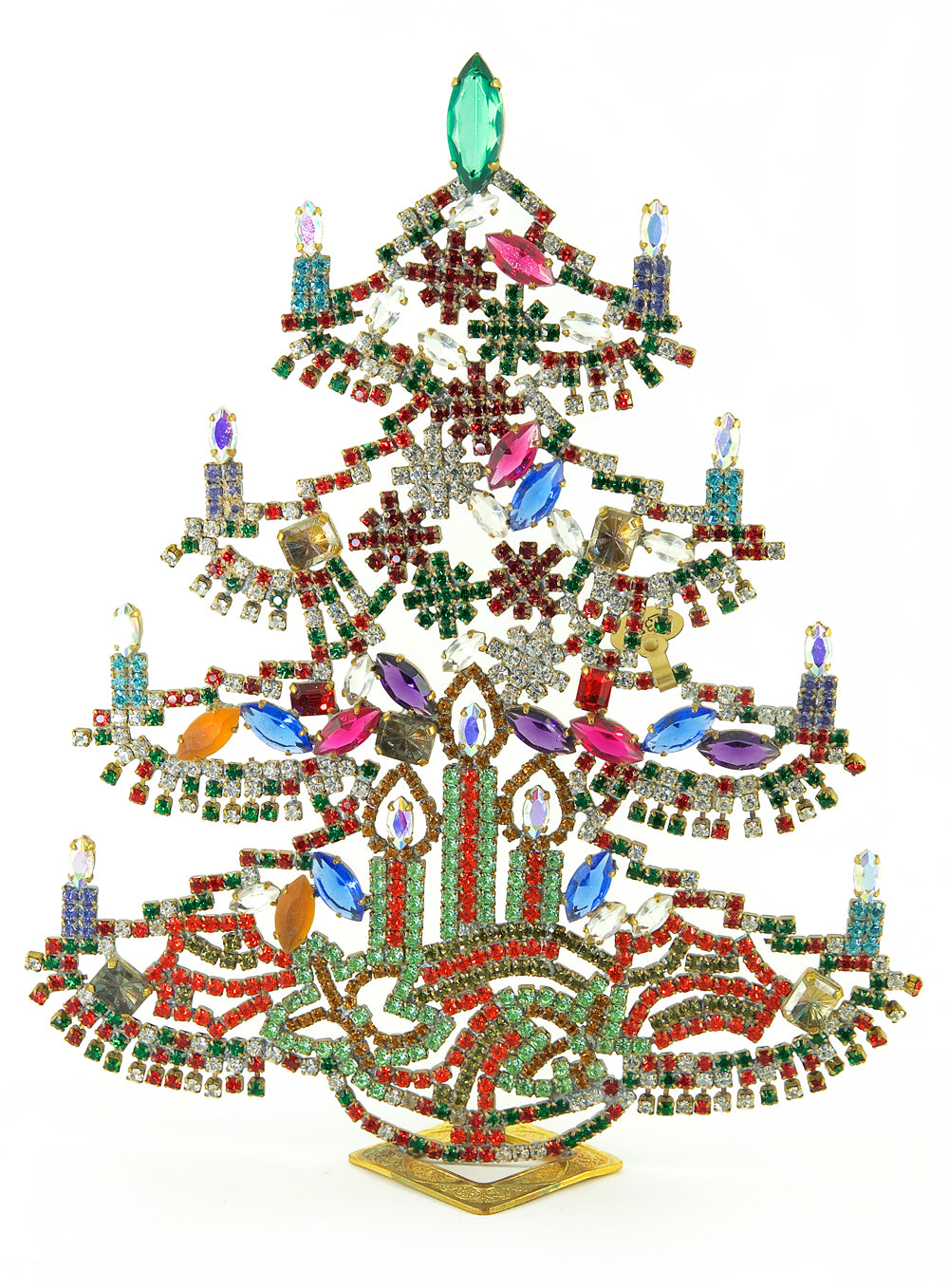 Vintage Jewelled Christmas Tree No.6