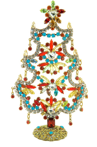 Vintage Jewelled Christmas Tree No.8