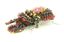 Load image into Gallery viewer, Wirework and Bead bug brooch No.3