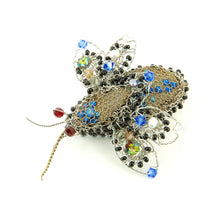Load image into Gallery viewer, Wirework and Bead bug brooch No.1