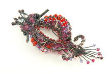 Load image into Gallery viewer, Double Seahorse Wirework and Bead Brooch