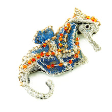 Load image into Gallery viewer, Seahorse Wirework and Bead Brooch
