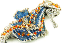 Load image into Gallery viewer, Seahorse Wirework and Bead Brooch