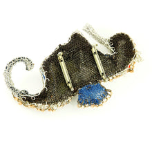 Load image into Gallery viewer, Seahorse Wirework and Bead Brooch