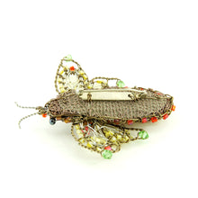 Load image into Gallery viewer, Wirework and Bead Bug Brooch No2