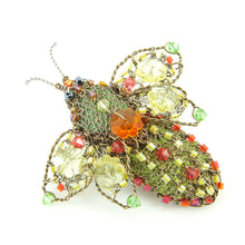 Load image into Gallery viewer, Wirework and Bead Bug Brooch No2