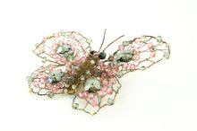 Load image into Gallery viewer, Wirework and Bead Butterfly Brooch No1