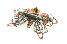 Load image into Gallery viewer, Wirework and Bead Butterfly Brooch No2