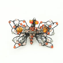 Load image into Gallery viewer, Wirework and Bead Butterfly Brooch No2
