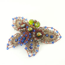 Load image into Gallery viewer, Wirework and Bead Butterfly Brooch No3