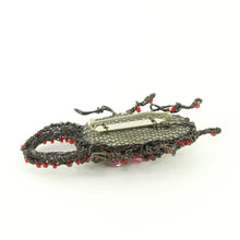 Load image into Gallery viewer, Wirework and Bead Bug Brooch No.4