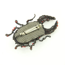 Load image into Gallery viewer, Wirework and Bead Bug Brooch No.4