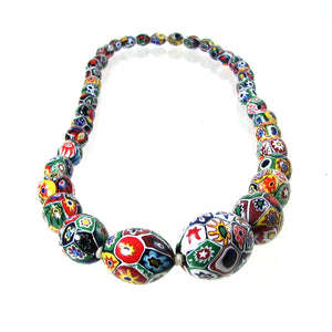 Antique milia fiori Venician beads