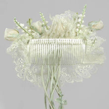 Load image into Gallery viewer, Rose Bud Bridal Hair Comb