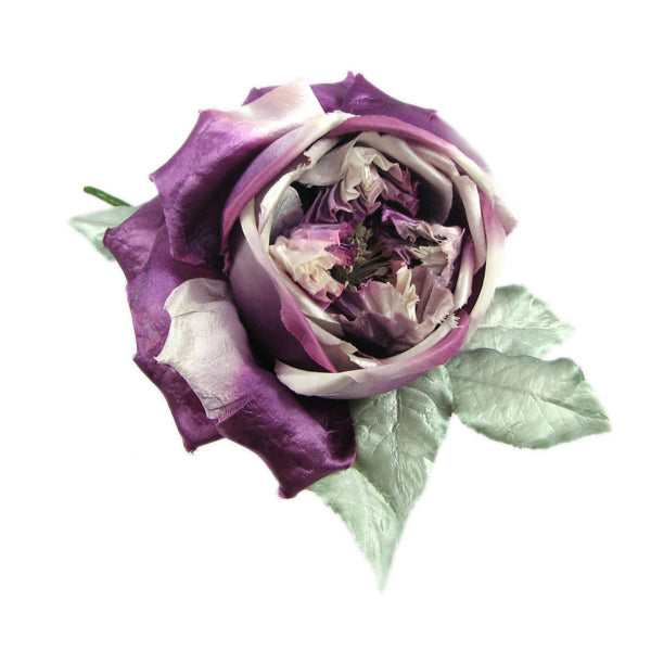 Sicilian Old Rose silk flower corsage
