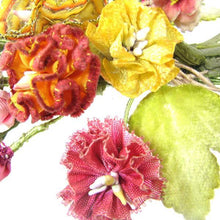 Load image into Gallery viewer, Ribbon Work Silk Flower Corsage Bouquet