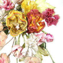 Load image into Gallery viewer, Ribbon Work Silk Flower Corsage Bouquet