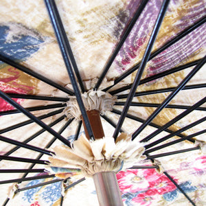 Antique Parasol "Roses and Parrots"