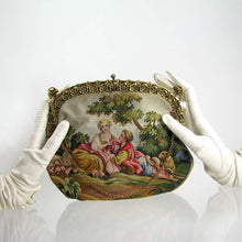 Load image into Gallery viewer, Antique Aubousson Tapestry handbag