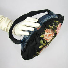 Load image into Gallery viewer, Tuber Rose Embroidery, French Antique Handbag