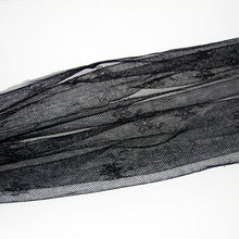 Load image into Gallery viewer, Black Chantilly Lace Scarf shawl