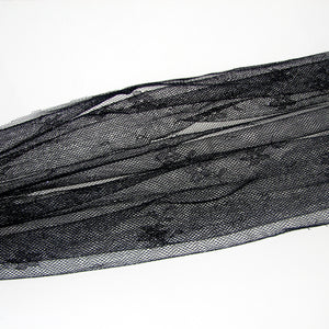 Black Chantilly Lace Scarf shawl