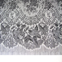 Load image into Gallery viewer, Black Chantilly Lace Scarf shawl