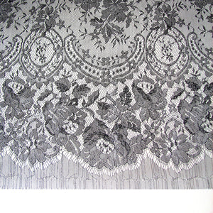 Black Chantilly Lace Scarf shawl