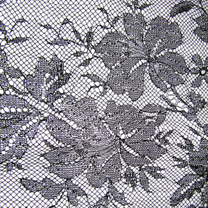 Black Chantilly Lace Scarf shawl