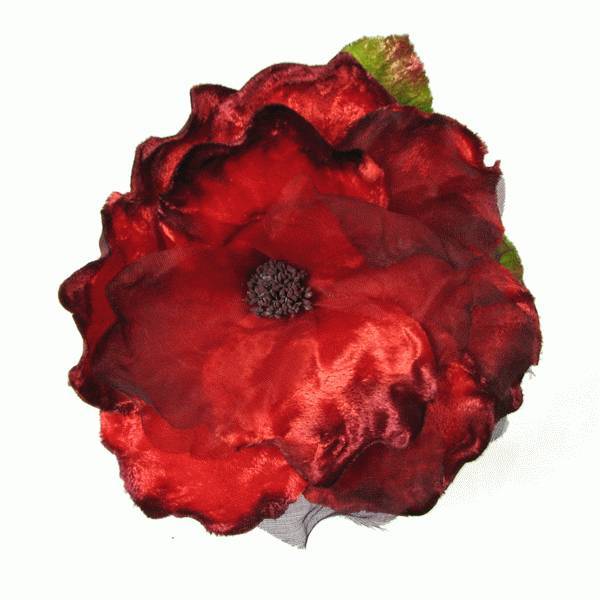 Velvet Dog Rose Silk Flower Corsage