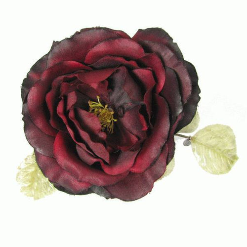 Dark Rose Silk Flower Corsage