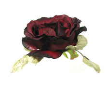 Load image into Gallery viewer, Dark Rose Silk Flower Corsage