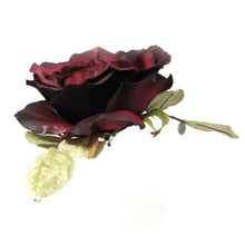 Load image into Gallery viewer, Dark Rose Silk Flower Corsage