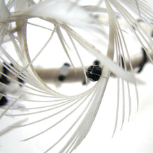 Load image into Gallery viewer, Feather headdress &quot;Black and White&quot;