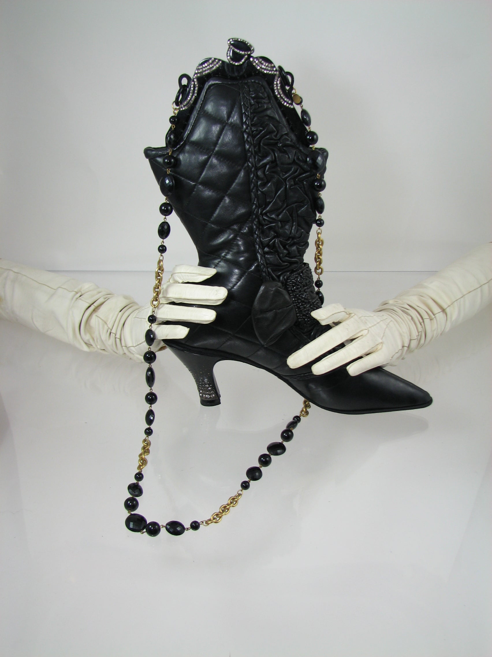 Vintage Style Boot Bag